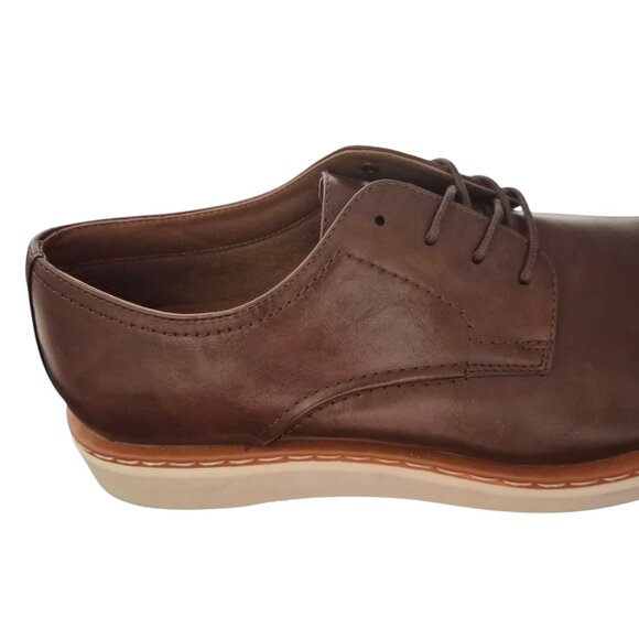 NWT George Men\'s Casual Oxford Shoes Kradinn Size 13 Dark Brown Foam Lace-Up main image 4